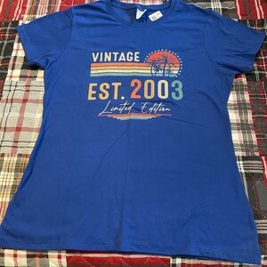 Blue Women’s 2003 Birth-Year T-Shirt